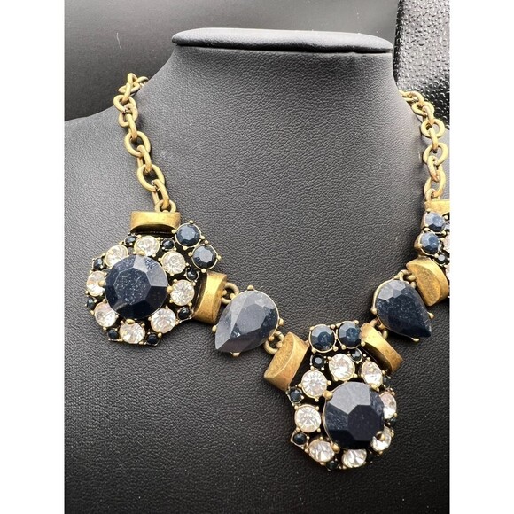 J.CREW Midnight and Crystal Statement Necklace - Picture 8 of 8